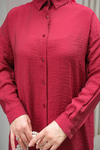 Rita Kraş Gömlek Bordo