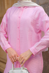 Rita Kraş Gömlek Pembe