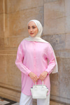 Rita Kraş Gömlek Pembe