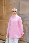 Rita Kraş Gömlek Pembe