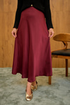 Saten Etek Bordo
