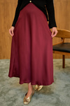Saten Etek Bordo