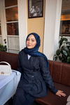 Taş Detay Düğmeli Takım Lacivert