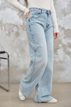 Taş Ve Kesik Detay Kot Pantolon Buz Mavi