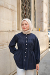 Taşlı Tunik Lacivert