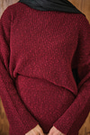 Triko Etekli Takım Bordo