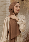 Wove Desen Şal Kahverengi