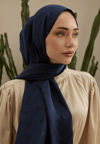 Wove Desen Şal Lacivert
