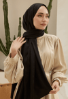 Wove Desen Şal Siyah