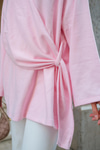 Yandan Şallı Tunik Pembe