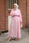 Yanları Püskül Detaylı Takım Pembe