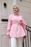 Yarasa Kol Emily Gömlek Pembe
