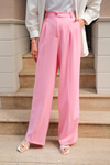 YUKSEK BEL PALAZZO PANTOLON Pembe