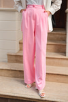 YUKSEK BEL PALAZZO PANTOLON Pembe