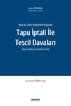 Tapu İptali ve Tescili Davaları  kitap kapağı