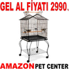 Alpet Papağan Kafesi Siyah Açılır Çatılı 51x51x127 Cm Gel Al 35007913 Amazon Pet Center