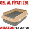 Amazon Açık Izgaralı Kedi Tuvaleti Bej M 22478009 Amazon Pet Center