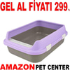Amazon Açık Izgaralı Kedi Tuvaleti Lila Large 20679002 Amazon Pet Center