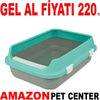 Amazon Açık Izgaralı Kedi Tuvaleti Yeşil Medium 20682002 Amazon Pet Center