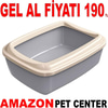 Amazon Açık Kedi Tuvaleti Bej Gel Al 35013297 Amazon Pet Center