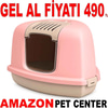 Amazon Joy Pet Üçgen Kapalı Kedi Tuvaleti Pembe Gel Al 35013341 Amazon Pet Center