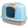 Amazon Joy Pet Üçgen Kapalı Kedi Tuvaleti Mavi 35013310 Amazon Pet Center