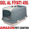 Amazon Kapalı Kedi Tuvaleti Gri Small Gel Al 20653002 Amazon Pet Center