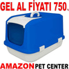 Amazon Kapalı Kedi Tuvaleti Mavi L Gel Al 18044003 Amazon Pet Center
