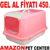 Amazon Kapalı Kedi Tuvaleti Pembe S Gel Al 35013235 Amazon Pet Center