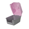 Amazon Tam Açılır Kapalı Kedi Tuvaleti Pembe 52x37x48 cm 35000129 Amazon Pet Center