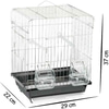 Bilgin Kuş Kafesi Düz Çatılı 200 Krom 17728003 Amazon Pet Center