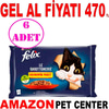 Felix Sığır Etli ve Tavuklu Yetişkin Kedi Maması 4x85 Gr 6 AD Gel Al 21090004 Amazon Pet Center