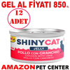 Gimcat Shiny Cat Jel İçinde Tavuk ve Yengeçli Kedi Konservesi 70 Gr 12 AD Gel Al 21415005 Amazon Pet Center