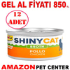 Gimcat Shinycat Kedi Konservesi Soslu Tavuklu 70 Gr 12 AD Gel Al 22107008 Amazon Pet Center