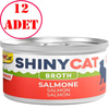 Gimcat Shinycat Kedi Konservesi Soslu Somon Balıklı 70 Gr 12 AD 22100009 Amazon Pet Center