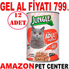 Jungle Kedi Konservesi Biftekli 415 GR 12 AD Gel Al 18858006 Amazon Pet Center
