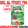 Jungle Kedi Konservesi Tavuklu Sebzeli 415 GR 12 AD Gel Al 18860009 Amazon Pet Center
