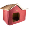 Lepus Cabin Kulübe Yatak Kırmızı 8684026003164 Amazon Pet Center