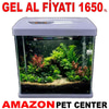 Makro Bombeli İthal Akvaryum Seti Beyaz 23,8 Cm 16,1 x 26,5 Cm Gel Al 35014812 Amazon Pet Center