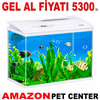 Makro İthal Akvaryum Seti Beyaz 48 Cm 26 x 46 Cm Bombeli Gel Al 35014980 Amazon Pet Center
