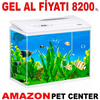 Makro İthal Akvaryum Seti Beyaz 60,5 Cm 320 x 540 Mm Bombeli Gel Al 35014898 Amazon Pet Center