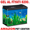 Makro İthal Akvaryum Seti Siyah 60,5 Cm 320 x 540 Mm Bombeli Gel Al 35014904 Amazon Pet Center