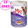 Mio Ciğerli Kedi Konservesi 415 GR 12 AD 32122244 Amazon Pet Center