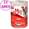 Mio Kedi Konservesi Dana Etli 415 Gr 12 AD 32108965 Amazon Pet Center