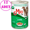 Mio Kedi Konservesi Kuzu Etli 415 GR 12 AD 32108996 Amazon Pet Center