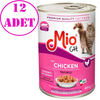 Mio Tavuklu Kedi Konservesi 415 GR 12 AD 32122237 Amazon Pet Center