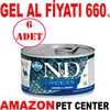 N&D Mini Ocean Ringa Balıklı Karidesli Köpek Konservesi 140 Gr 6 AD 35003328 Amazon Pet Center