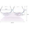 Plastik Şeffaf Kaseli Standlı Mama Ve Su Kabı 19300009 Amazon Pet Center