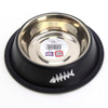 Playfull Balık Desenli Siyah Çelik Mama ve Su Kabı 16 Oz PFMK-4102 8683497041026 Amazon Pet Center