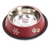 Playfull Pati ve Çiçek Desenli Çelik Mama ve Su Kabı 24 Oz PFMK-4092 8683497040920 Amazon Pet Center